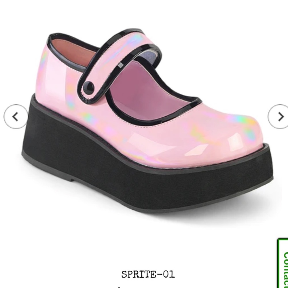 [SALE] NWT Demonia Sprite-01 Pink Lolita Goth Maryjanes size 9